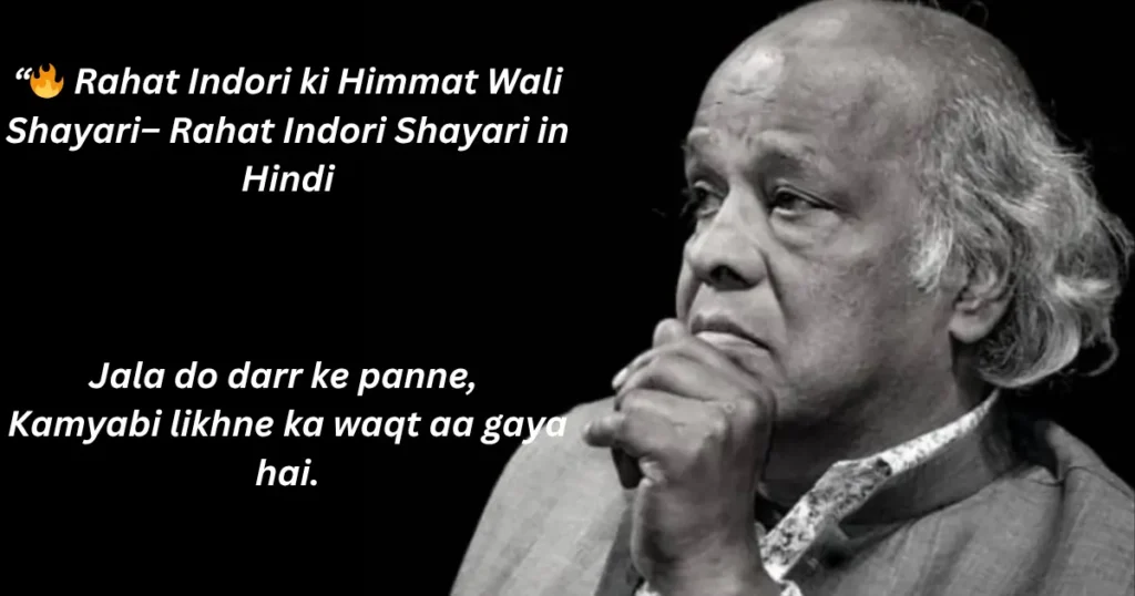motivational rahat indori shayari