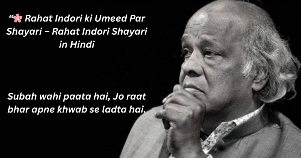 motivational rahat indori shayari